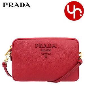 Prada Shoulder Bag Forco Saffiano Lux Leather Logo Square Crossbody